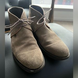 To Boot New York Grey Suede Chukka Boots